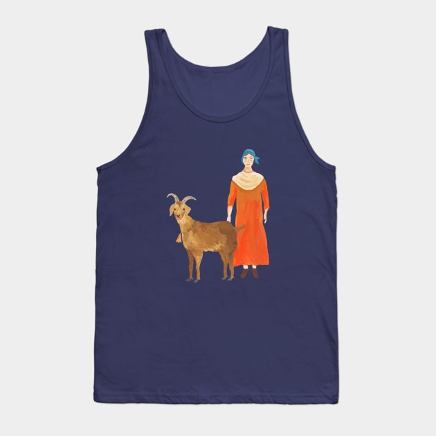 Capricorn Warrior Woman Tank Top by Das Brooklyn